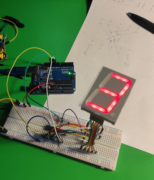 Big 7-segment display driven by 7219