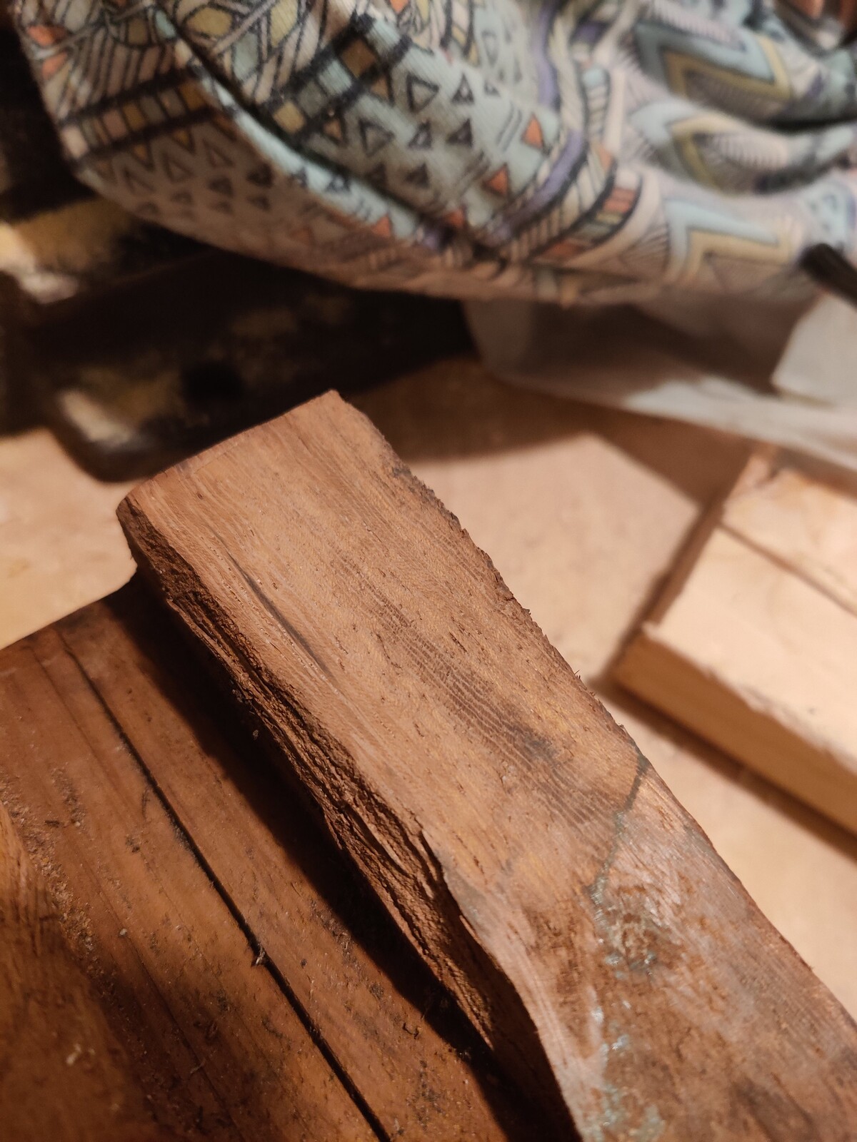 Mystery wood block planed